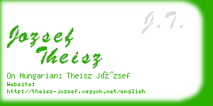 jozsef theisz business card